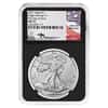 2021 1 oz Silver American Eagle T-2 NGC MS 70 FD Mercanti Sign