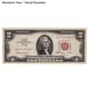 $2 Bill Currency Red Seal Note Avg Circ (Random Year)