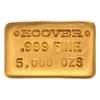 5 oz Hoover & Strong Gold Cast Bar .999 Fine