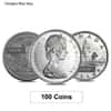 Lot of 100 - 1958-1967 Canada Silver Dollar Avg Circ (.800 Fine)