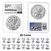 Lot of 20 - 2024 1 oz Silver American Eagle NGC MS 70 ER Liberty