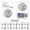 Lot of 20 - 2024 (W) 1 oz Silver American Eagle NGC MS 70