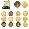 10.1 oz JM Statue Of Liberty Centennial Gilded Silver 12-Medal Set