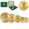 1966 Ethiopia 4.39 oz Haile Selassie Gold 5-Coin Set (w/Box & COA)