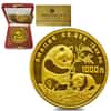 1986 12 oz Chinese Proof Gold Panda 1000 Yuan .999 Fine (w/Box & COA)