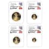 1995-W 1.85 oz Proof Gold Eagle 4-Coin Set NGC PF 70 (Everhart Sign)