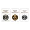 2009 GB 2012 London Olympics Countdown Gold/Silver 3-Coin Set NGC PF 70