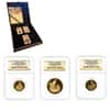 2010 GB 2012 London Olympics Faster Gold 3-Coin Set NGC PF 69