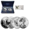 2012 S 1 oz Proof Silver American Eagle 2-Coin Set (w/Box & COA)