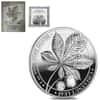 2021 1 oz Germania Proof Chestnut Leaf 5 Mark Silver Coin