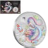 2024 1 oz Colorized Silver Lunar White Dragon Coin Perth Mint Show