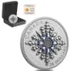 2024 Canada 1 oz Sapphire Jubilee Snowflake Brooch Silver Coin