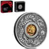 2024 Tuvalu 1 oz Antiqued Silver Lunar Dragon Rotating Charm Coin