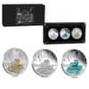 2025 3 oz Silver Lunar Snake 3-Coin Set Perth Mint