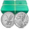Monster Box of 500 - 2023 1 oz Silver American Eagle $1 Coin BU (25 Roll, Tube of 20)