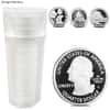 $10 Face Value Proof Washington Quarters 90% Silver 40-Coin Roll (1992-Present)