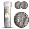 $5 Face Value Mercury Dimes 90% Silver 50-Coin Roll (Circulated)