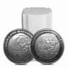1 oz Bull vs Bear .9999 Fine Silver Round Bullion Exchanges (RMC)