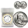$10 Face Value Franklin Half Dollars 90% Silver 20-Coin Roll BU (1948-1955)