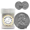 $10 Face Value Franklin Half Dollars 90% Silver 20-Coin Roll (Circulated)