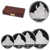 1987 Switzerland 1.85 oz Proof Platinum Helvetia The Matterhorn 4-Coin Set