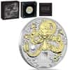 2024 1 oz Gilded Silver Lunar Dragon Australian Perth Mint