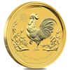 2017 1/2 oz Gold Lunar Year of The Rooster BU Australia Perth Mint In Cap