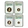 2014 1.85 oz Proof Gold South African Krugerrand 4-Coin Set NGC PF 70 UCAM First Struck (w/Box & COA)