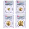 2016 1.85 oz Gold American Eagle 4-coin Set PCGS MS 70 First Strike