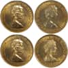 1972 Bailiwick of Jersey .923 oz 22k Proof Gold "Silver Wedding Anniversary" 4-coin Set
