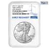 2021-W 1 oz Proof Silver American Eagle Type 2 NGC PF 69 ER