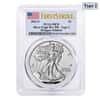 2021-S 1 oz Rev Proof Silver American Eagle Type 2 PCGS PF 70 FS Designer Edition