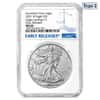 2021-W 1 oz Burnished Silver American Eagle Type 2 NGC MS 69 ER