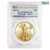 2021-W 1 oz $50 Proof Gold American Eagle Type 2 PCGS PF 70 FDOI DCAM