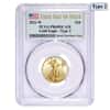 2021-W 1/4 oz $10 Proof Gold American Eagle Type 2 PCGS PF 69 FDOI DCAM