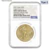 2021 1 oz Gold American Eagle Type 2 NGC MS 69 Mint Error (Obv Struck Thru)