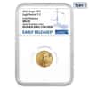 2021 1/10 oz Gold American Eagle Type 2 NGC MS 69 Early Releases