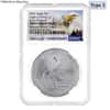 2021 1 oz Silver American Eagle Type 2 NGC MS 69 ER Eagle Label Mint Error (Obv Struck Thru)