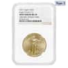 2021 1 oz Gold American Eagle Type 2 NGC MS 70 Mint Error (Obv Struck Thru)