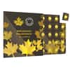 2014 25 x 1 gram Canadian Gold Maples .9999 Fine (Individual Assays) 
