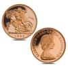 Gold Queen Elizabeth II Portrait Half Sovereign 4-Coin Proof Set