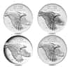 2017 P/S/W/D American Liberty 225th Ann Silver 4-Medal Set (In Cap)