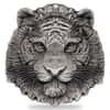 2022 Chad 1 oz Silver Tiger Coin Serial #3 Shaped High Relief (w/Box)