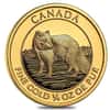 2014 1/4 oz $10 Canadian Gold Arctic Fox .9999 Fine BU (Sealed)