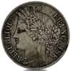 1849-1851 France 5 Francs Liberty Head Silver Coin Avg Circ