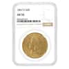 1867-S $20 Liberty Head Double Eagle Gold Coin NGC AU 53