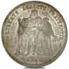 1870-1889 France 5 Francs Hercules Silver Coin AU