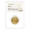 1901/0 S $5 Liberty Head Half Eagle Gold Coin NGC MS 63