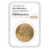 1907 $20 Liberty Head Double Eagle Gold Coin NGC MS 62 Mint Error (Obverse Lamination)