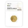 1909 $5 Indian Head Half Eagle Gold Coin NGC MS 63